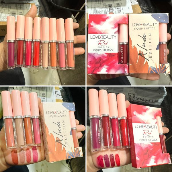 NUDE AND RED EDITION LIPSTICK SET OF 2 ( 8 LIPSTICK )